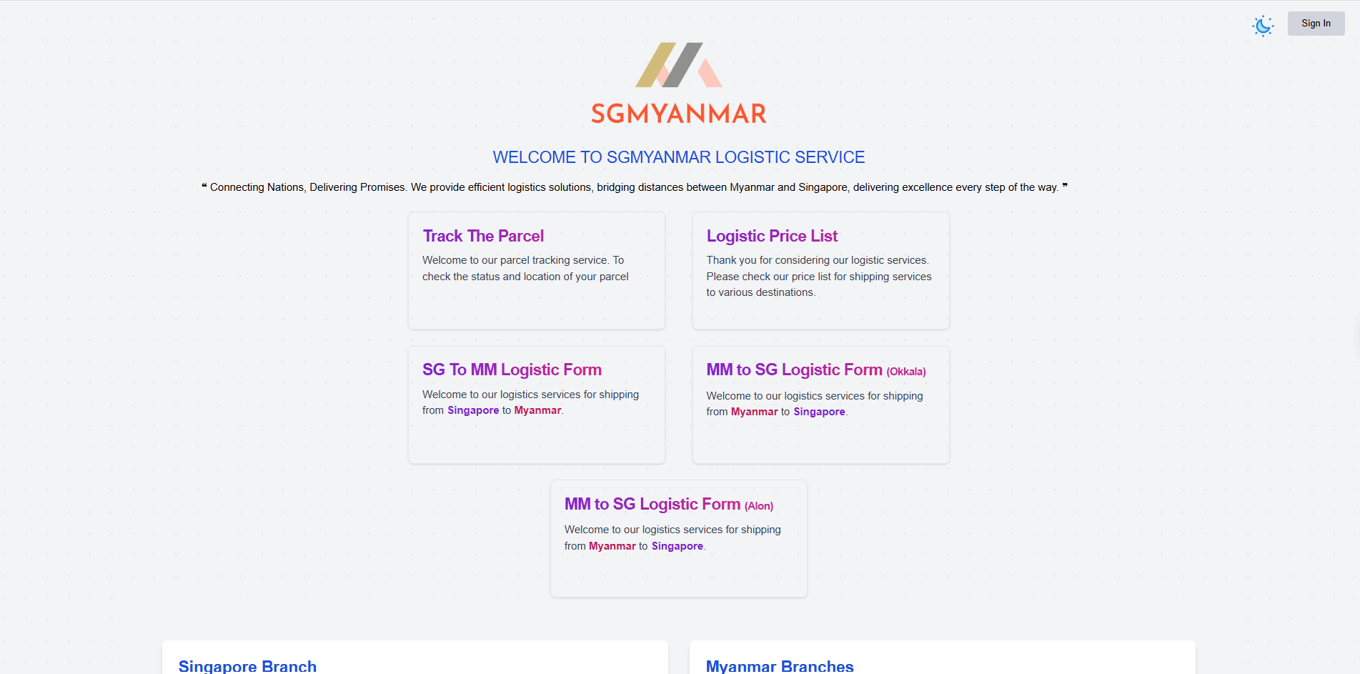 SGMYANMAR Logistics